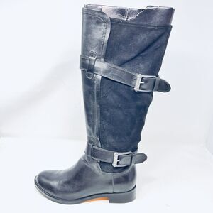 Cole Haan Boots Womens Whitley Black Buckle Riding 8 B